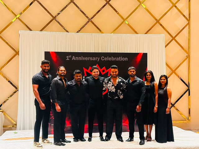 The iCrown team at the first anniversary celebration